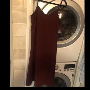 Uniqlo maroon maxi dress